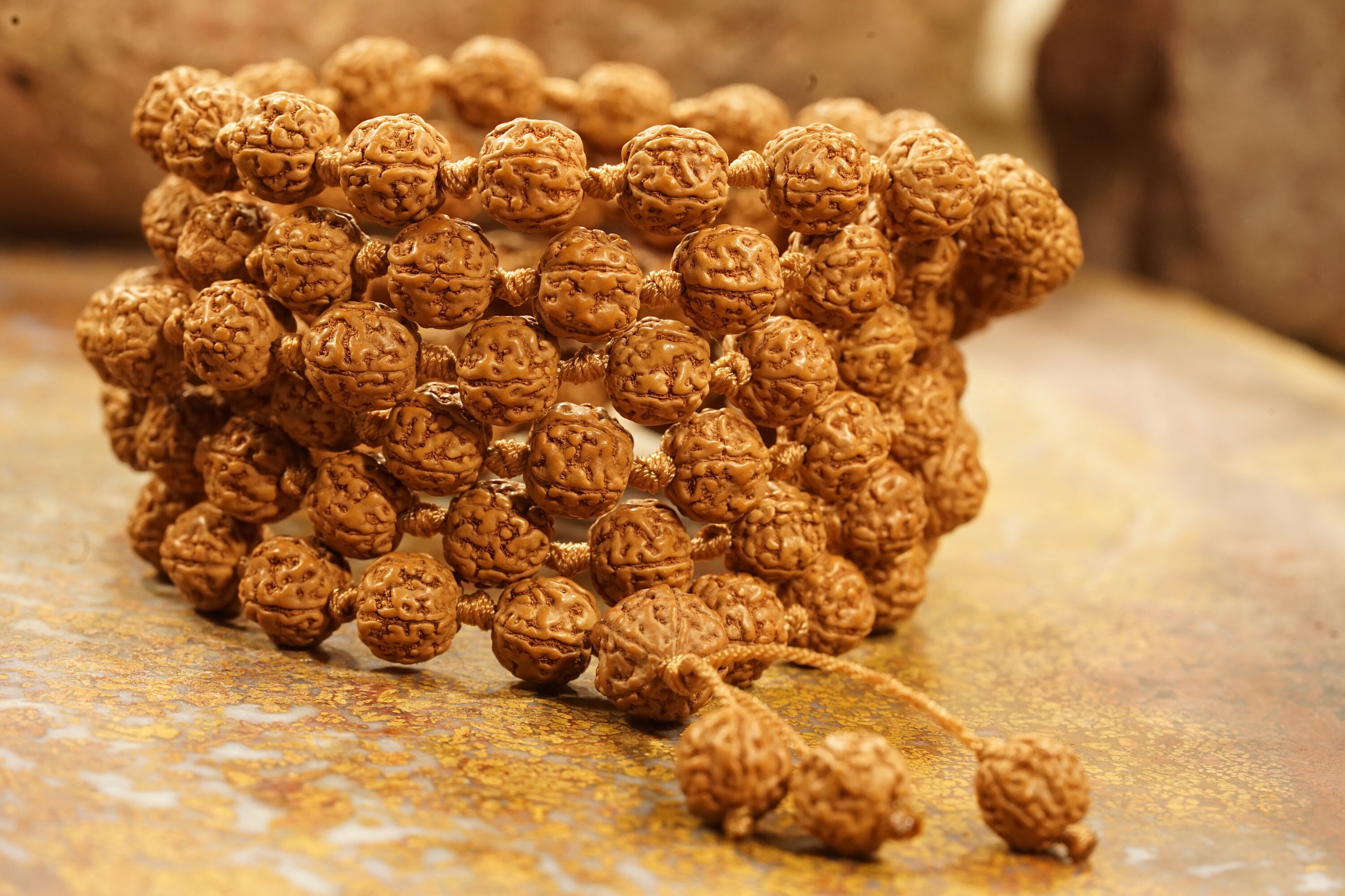 Pathri Rudraksh Pathri Rudraksha Mala • Pathri Mala • 8mm-8.5mm • Chikna Rudraksha ...
