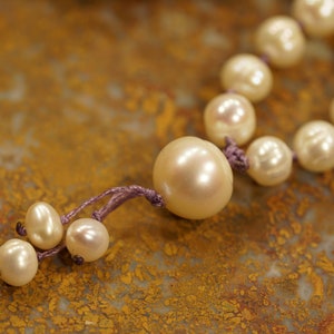 Pearl Mala Necklace Freshwater Pearl Necklace 4-11mm Natural Pearl Necklace Mermaid Necklace Elegant Necklace Pearl Mala 3595 image 5