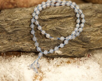 Blue Chalcedony Choker • AAA • Blue Chalcedony Necklace • 6mm • Blue Choker • Beads for Communication • Beads Confidence • 3967