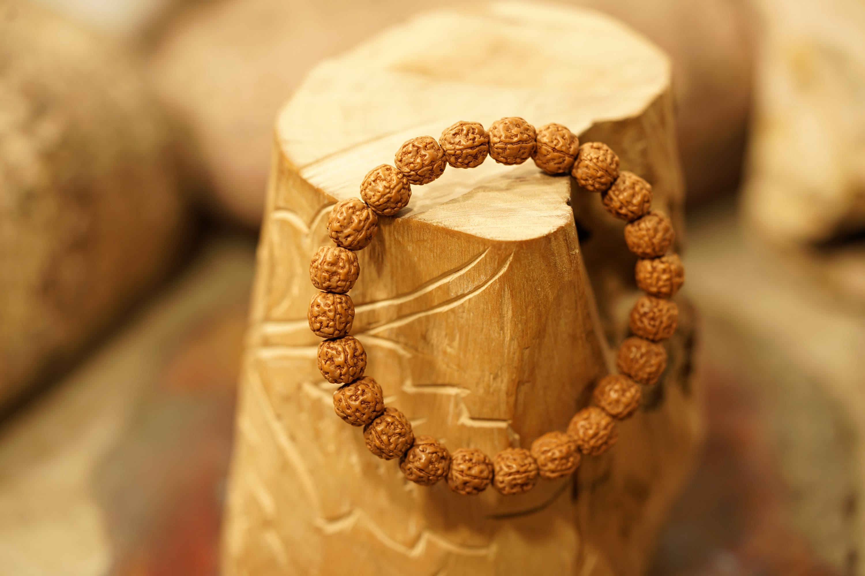 Original Rudraksha Beaded Knotted Japamala Prayer Beads Meditation –  Curious Cauldron