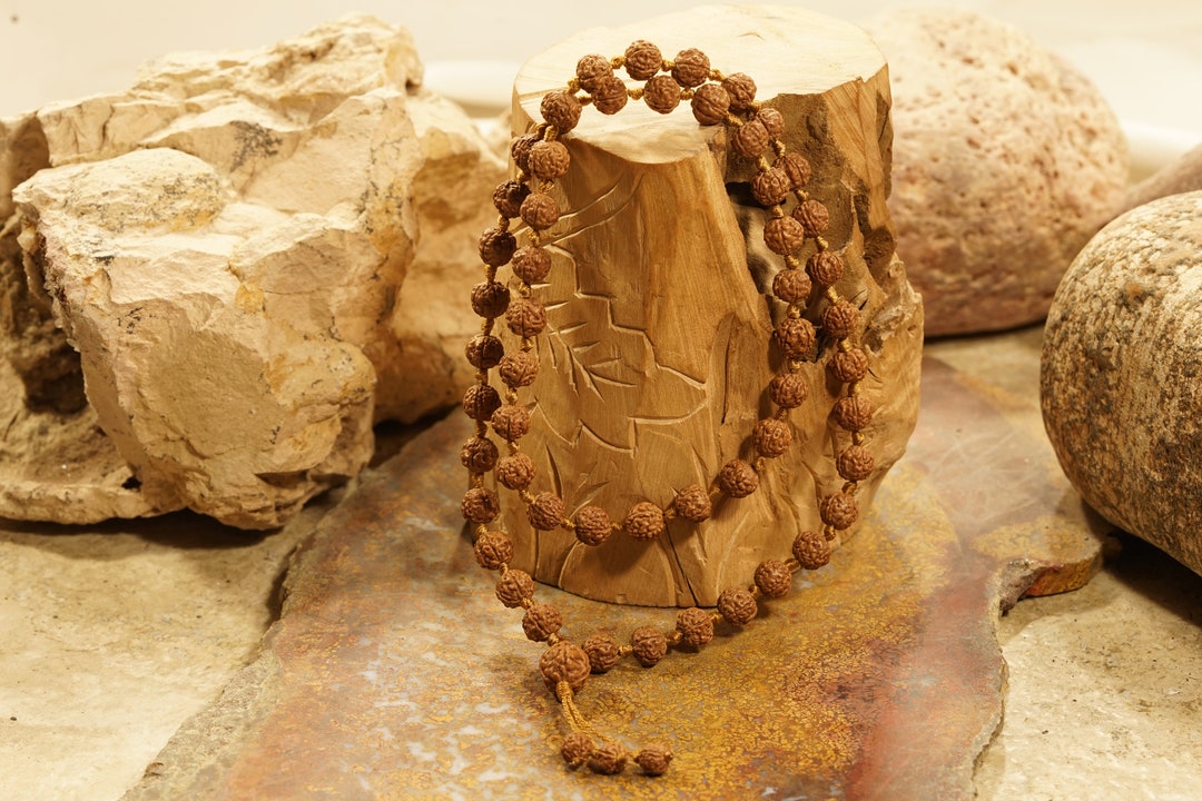 Pathri Rudraksh Pathri Rudraksha Mala • Indonesian Rudraksha Half-mala • 54+1 ...