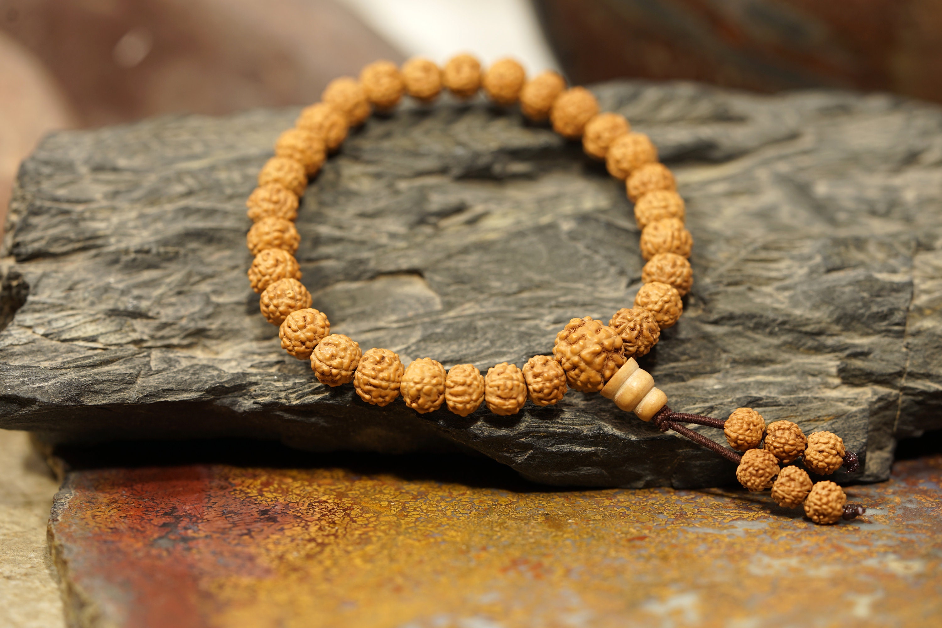 Pathri Rudraksh Rudraksha Pocket Mala • 27+1 • 5mm • 6mm • 7mm • 8mm • 9mm • 10mm ...