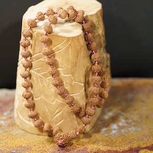 Rudraksha Mala • Half-Mala • 54+1 • Meditation Mala • 2, 3, 4, 5, 6, 7, 8, 9, 10, 11-Mukhi • Yoga Gift • Japa Mala • Spiritual Jewelry 4615