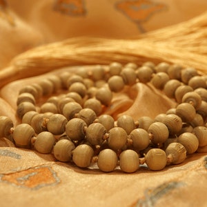Tulsi Mala Necklace • Gift for Yoga Lovers • Tulsi Mala • Tulsi Mala Bead Necklace • 6mm • Mala Bead Necklace • Mala • Yoga Gift • 3009