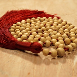Tulsi Mala Necklace • Holy Basil Mala • Devotional Prayer Beads • Mala Beads Compassion • 6mm • Religious Jewelry • Yoga Gift • 3005