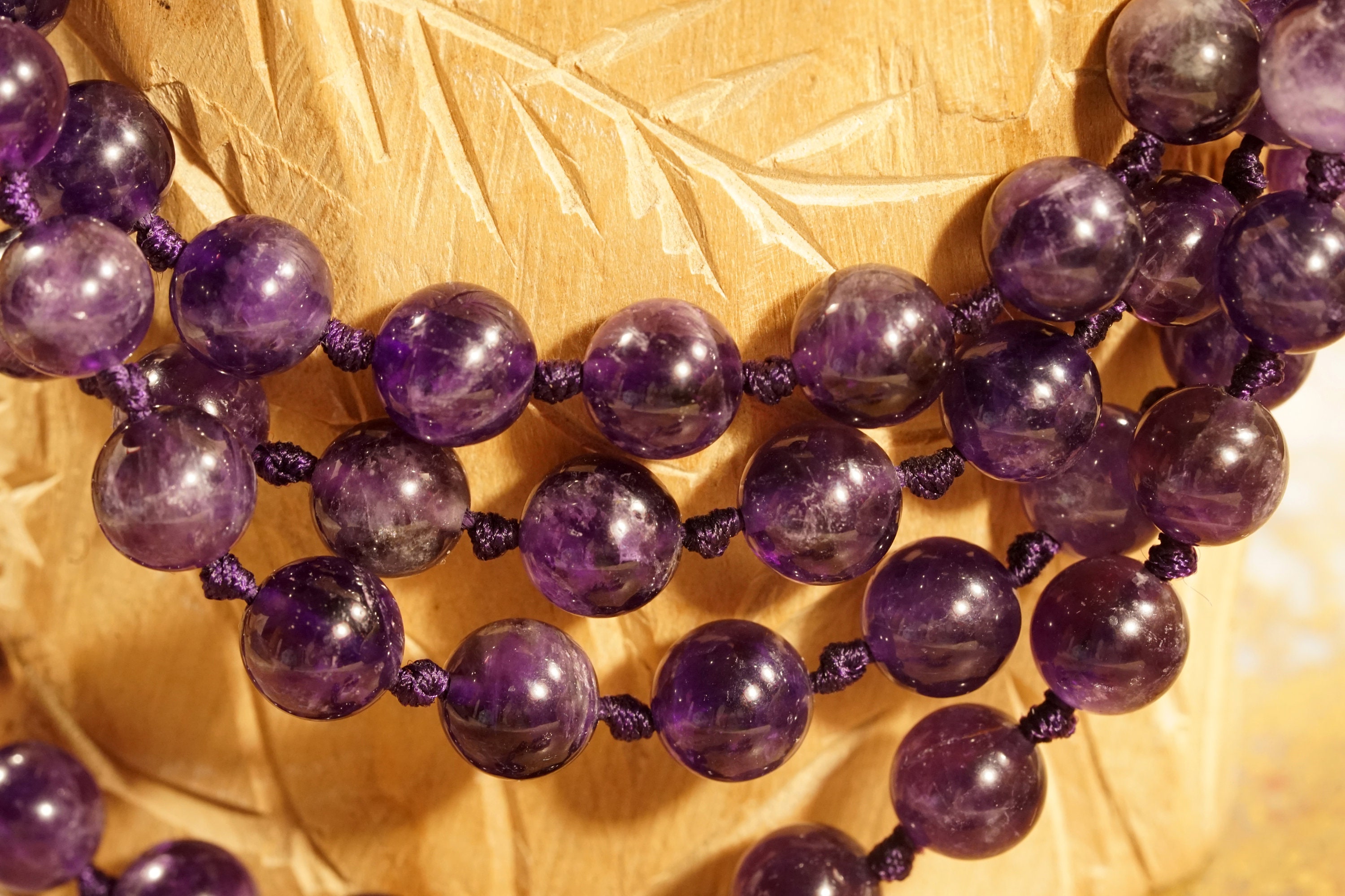 Amethyst Mala Sobriety Bracelet or Necklace Break Etsy