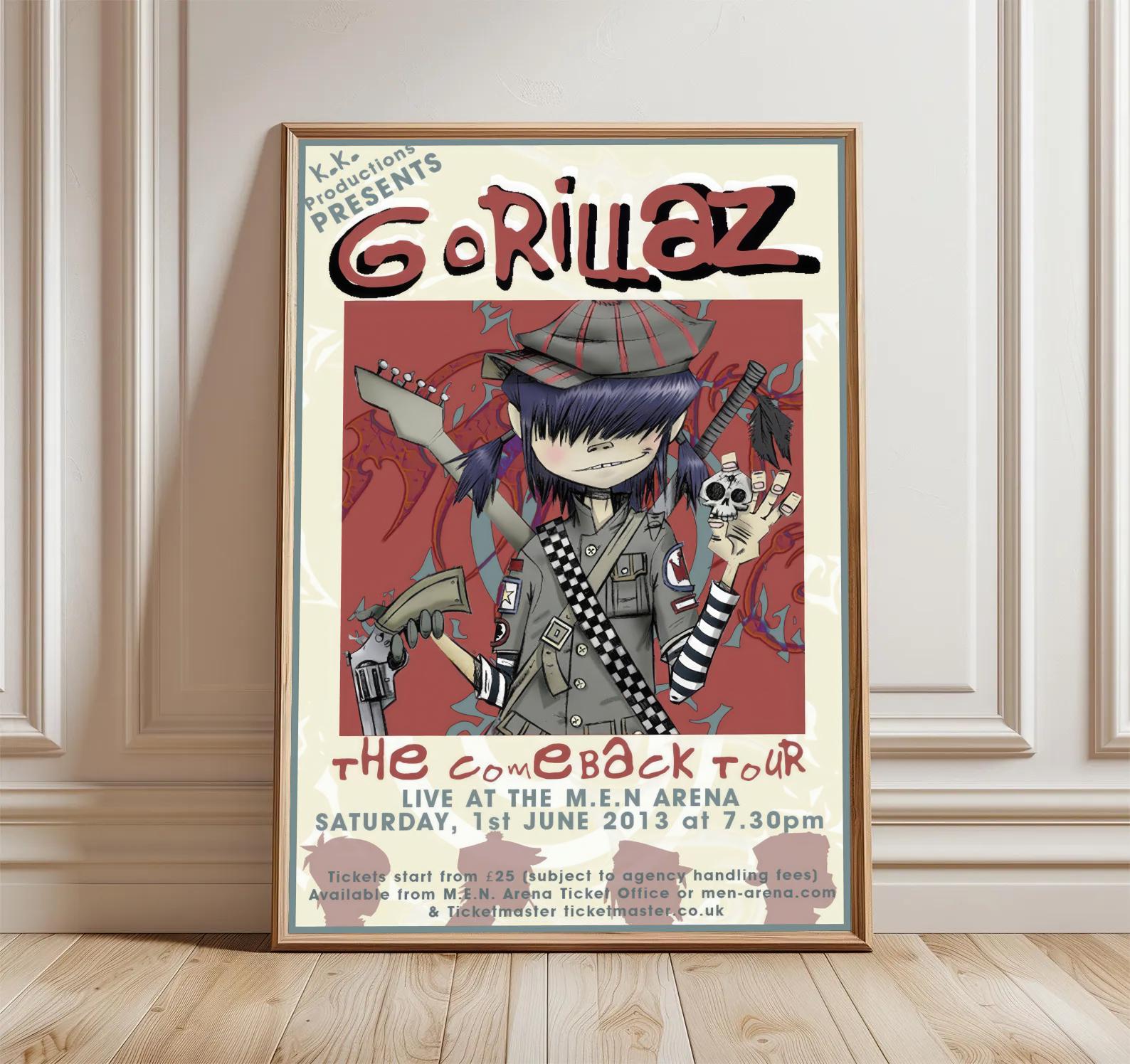 Gorillaz Wall Art - Etsy
