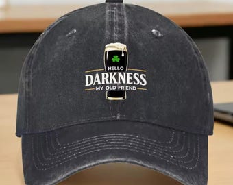 Pint Of Darkness – Cappellino da baseball, cappello da birra vintage lavato, cappello da papà unisex regolabile