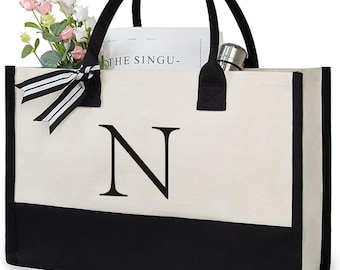 Personalised Large Zipped Tote Bag, Travel Beach Cabin Hand Luggage