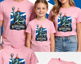 Maglietta da calcio Scozia 2026, con design tartan Liberty Bagpipes.