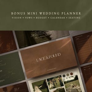 Romantic garden wedding website template with floral details and layered paper textures, Canva wedding invitation with RSVP and editorial love letter style