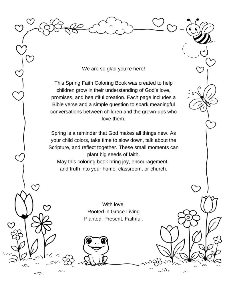 Spring Scripture Coloring Spring Bible Coloring Pages for Kids | Faith-based Christian Printable ...