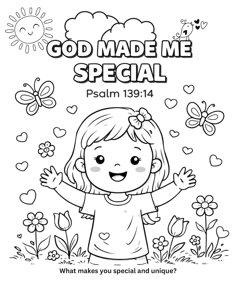 Spring Scripture Coloring Spring Bible Coloring Pages for Kids | Faith-based Christian Printable ...