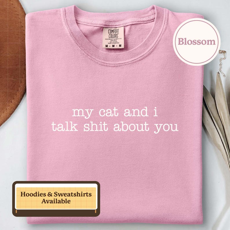 Camiseta con estampado de gato sarcástico: Camiseta con gráfico de humor ingenioso sobre mascotas / A350 imagen 18