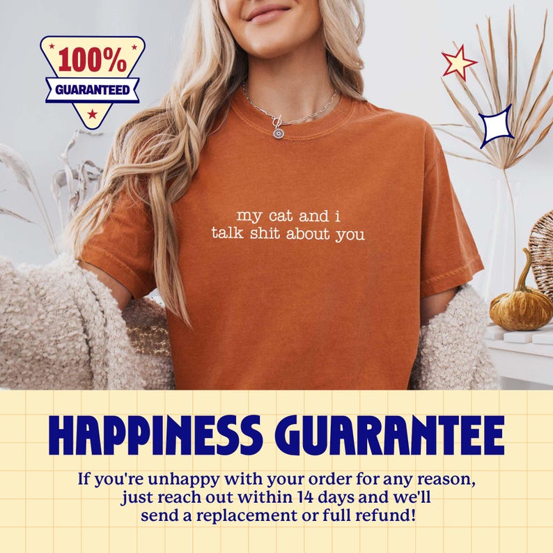Camiseta con estampado de gato sarcástico: Camiseta con gráfico de humor ingenioso sobre mascotas / A350 imagen 5