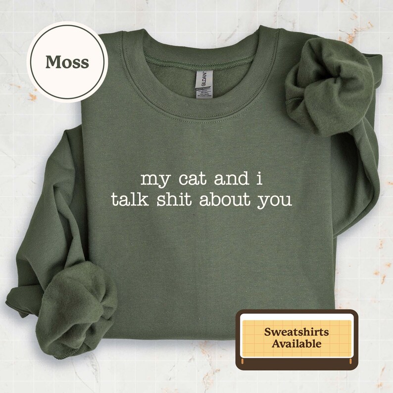 Camiseta con estampado de gato sarcástico: Camiseta con gráfico de humor ingenioso sobre mascotas / A350 imagen 9
