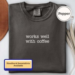 Coffee Addict Tee: Office Worker Morning Brew Shirt | A340