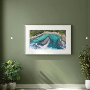 Photo aérienne du cimetière de Kiama | Art mural côtier australien (téléchargement numérique)