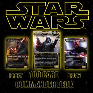 Star Wars 100-Karten-Proxy-Commander-Deck