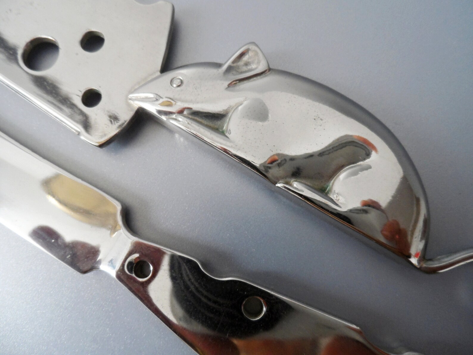 CHEEEEEEESE Mouse Handle Cheese Knife Butter Knife Set Silver Etsy