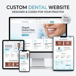 Website op maat voor tandartspraktijken | Professionele kliniekwebsite (levering binnen 24 uur)