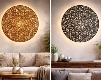 islamische Muster svg dxf | cnc laser cut wand kunst | geometrische Mandala Panel Holz Metall Dekor | ai eps pdf herunterladen