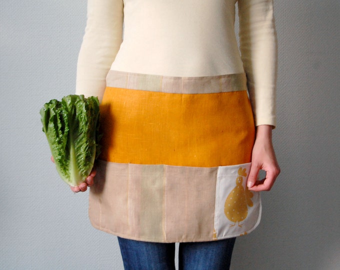 Garden Apron. Craft Apron. Children Gardening Apron. Linen Etsy