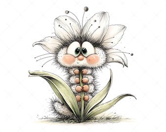 20 Skurril Frühling Raupe Clipart JPG | Lustige Waldinsekten | Lustige Käfer Illustrationen