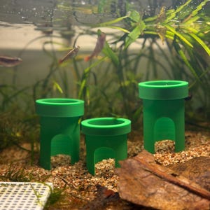 Pack of 3 Mario theme tunnel, Shrimp&Fish hideout, Aquarium decor