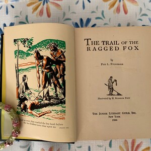 Livre vintage, The Trail Of The Ragged Fox par Pitt L. Fitzgerald, imprimé en 1930, livre de collection image 6