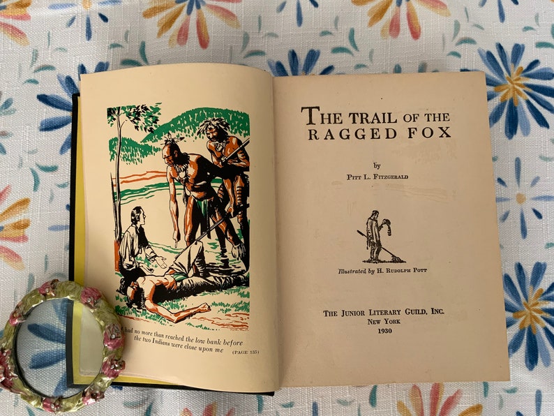 Livre vintage, The Trail Of The Ragged Fox par Pitt L. Fitzgerald, imprimé en 1930, livre de collection image 6