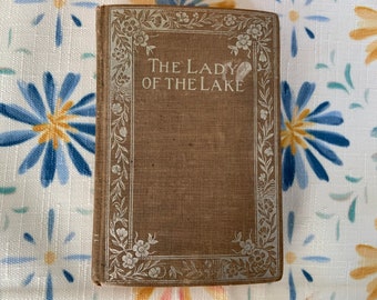 Antique Book, The Lady Of The Lake By Sir Walter Scott, Collectible Book