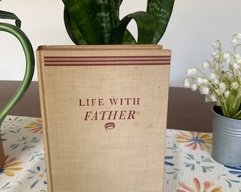 Livre vintage 1935, Life With Father Bt Clarence Day, livre de collection