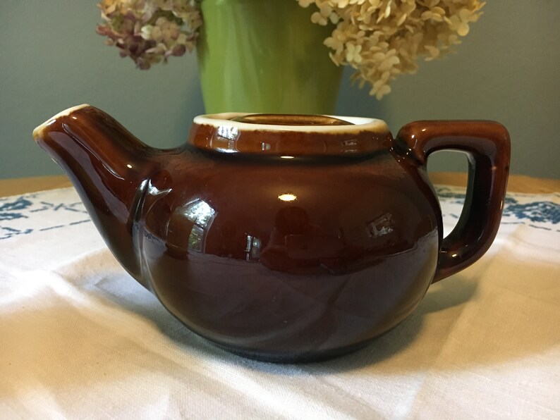 Brown Betty Teapot HF Coors Pottery 2 Cup Teapot With Lid Etsy