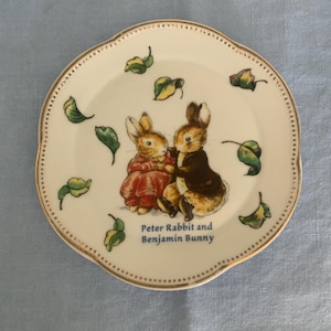 Vintage Plate Peter Rabbit - Etsy