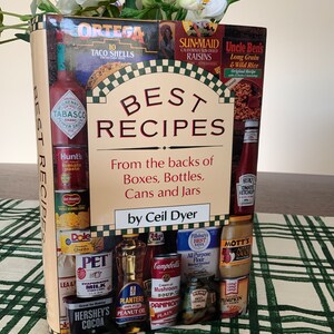 Cookbook, Best Recipes of The Great Food Companies, Classic American Vintage Cookbook Hardcover 1993, Nabisco, Lipton, Sargento, Etc.