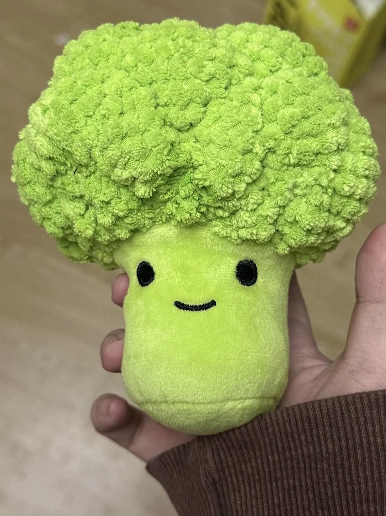 Kawaii Broccoli Plush Toy: Vegetable Stuffed Animal, Desk Decor - Etsy
