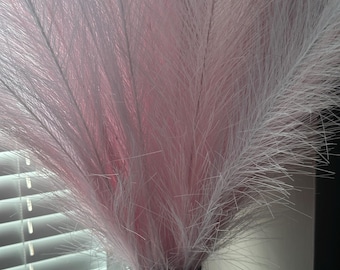 Vegan Friendly Showgirl Faux Feather Headpiece Blush Pink Statement Costume Headwear