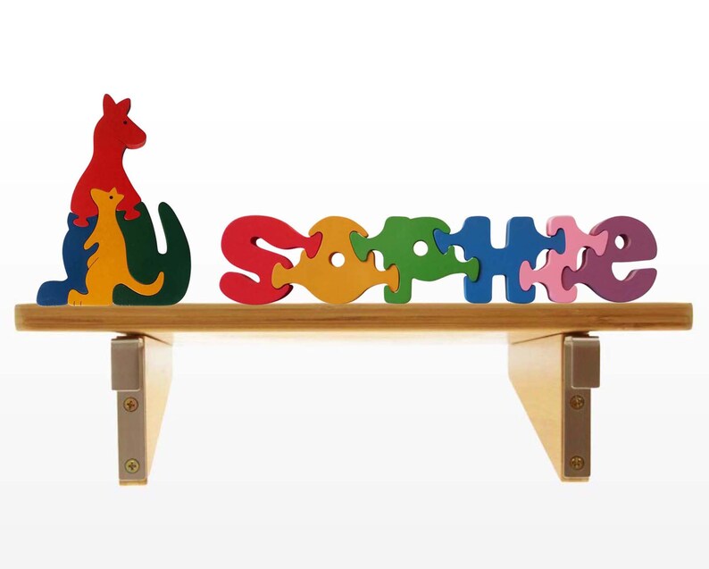 Wooden Name Puzzles Uniquely Personalised. Made in Australia. Etsy