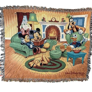 Vintage Mickey Mouse Blanket - Etsy