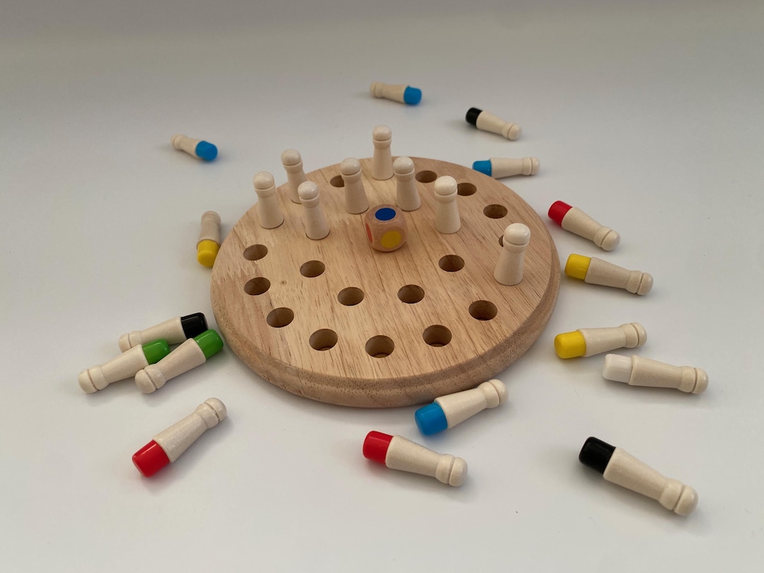 Wooden Memory Game for Kids – Montessori Matching Game – Educational ...