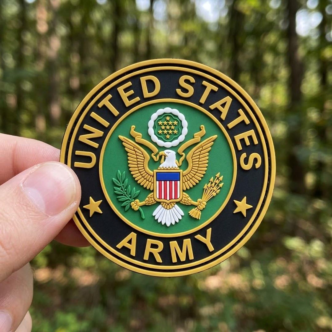 US Army PVC Patch, United States Military Hook and Loop Morale Badge ...