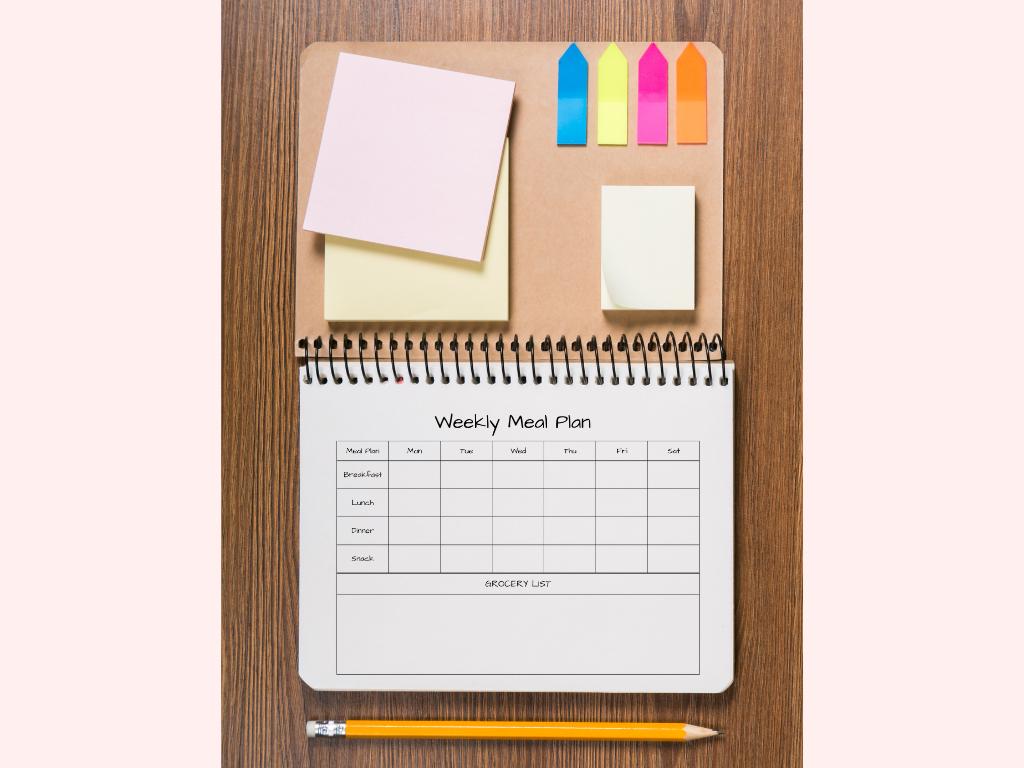 Weekly Meal Plan Landscape Printable & Shopping List | Instant Digital ...