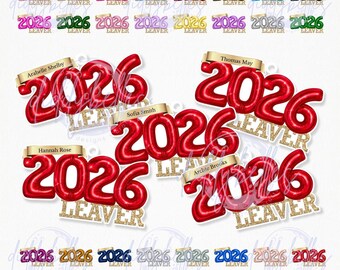 Personalised 2026 Leavers Acrylic Keyring | Custom Name Keychain Gift