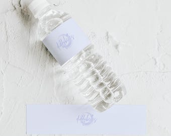 Custom Water Bottle Labels | Full Colour Logo Background | Business Event Wraps