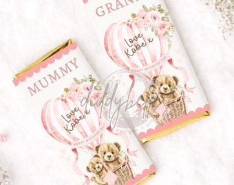Personalized Mother's Day Chocolate Wrapper, Fits Galaxy Bar