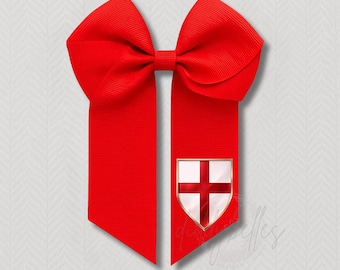 England or Scotland Football Hair Bow | 4 Inch Match Day Clip (Handmade)