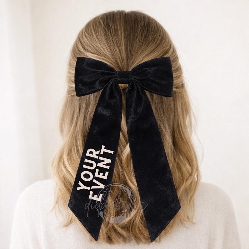 custom black bow