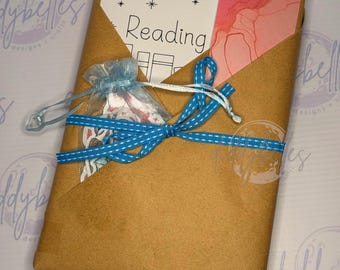 Blind Date With a Book | Mystery Gift with Handmade Bookmark & Stickers