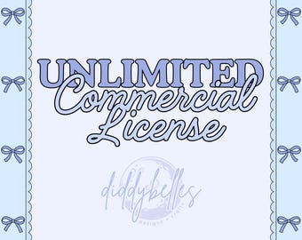 Unlimited Commercial License for DiddyBelles Designs (PDF Download)